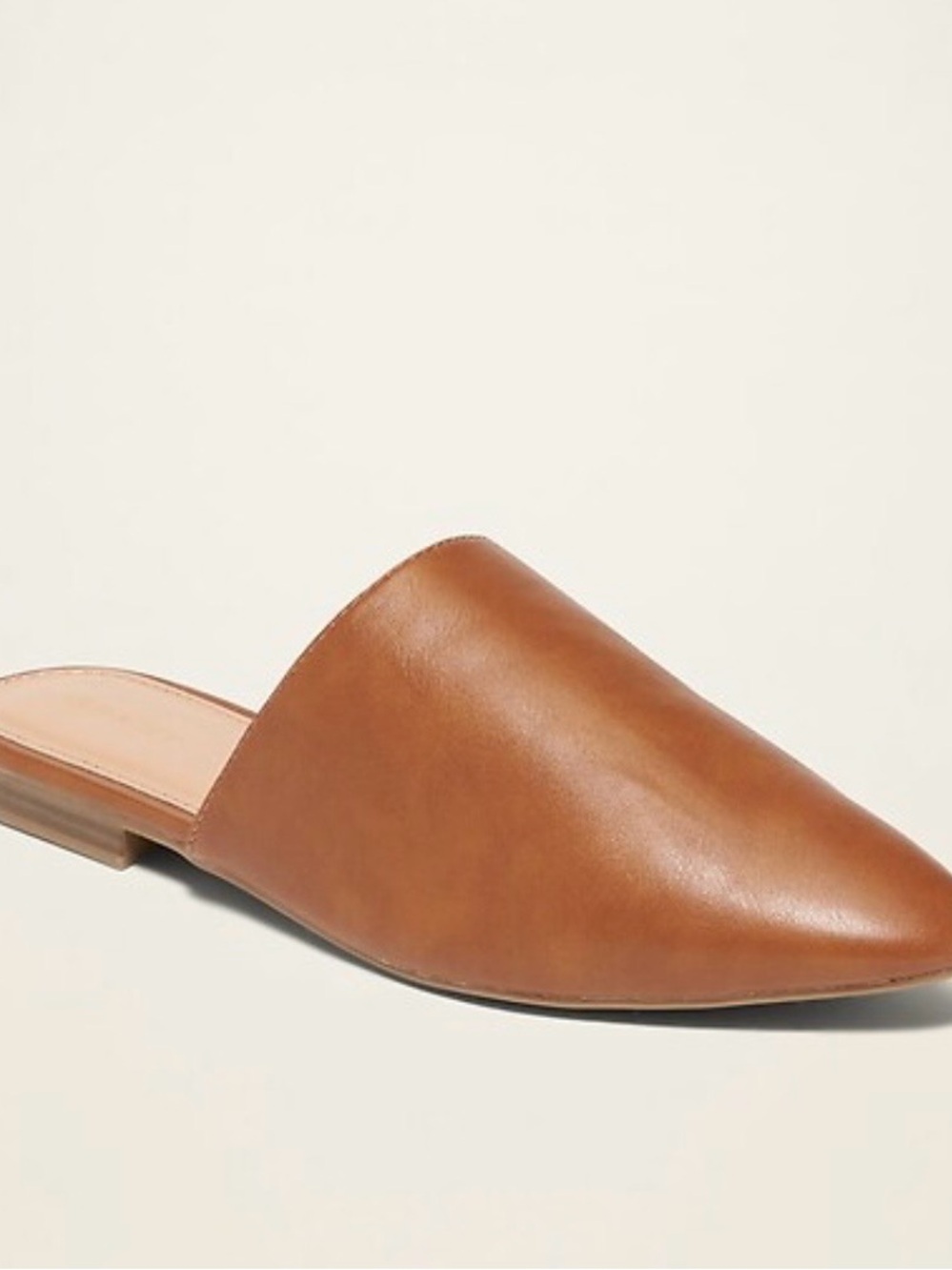 Old Navy Tan Pointed Slip-On Mule